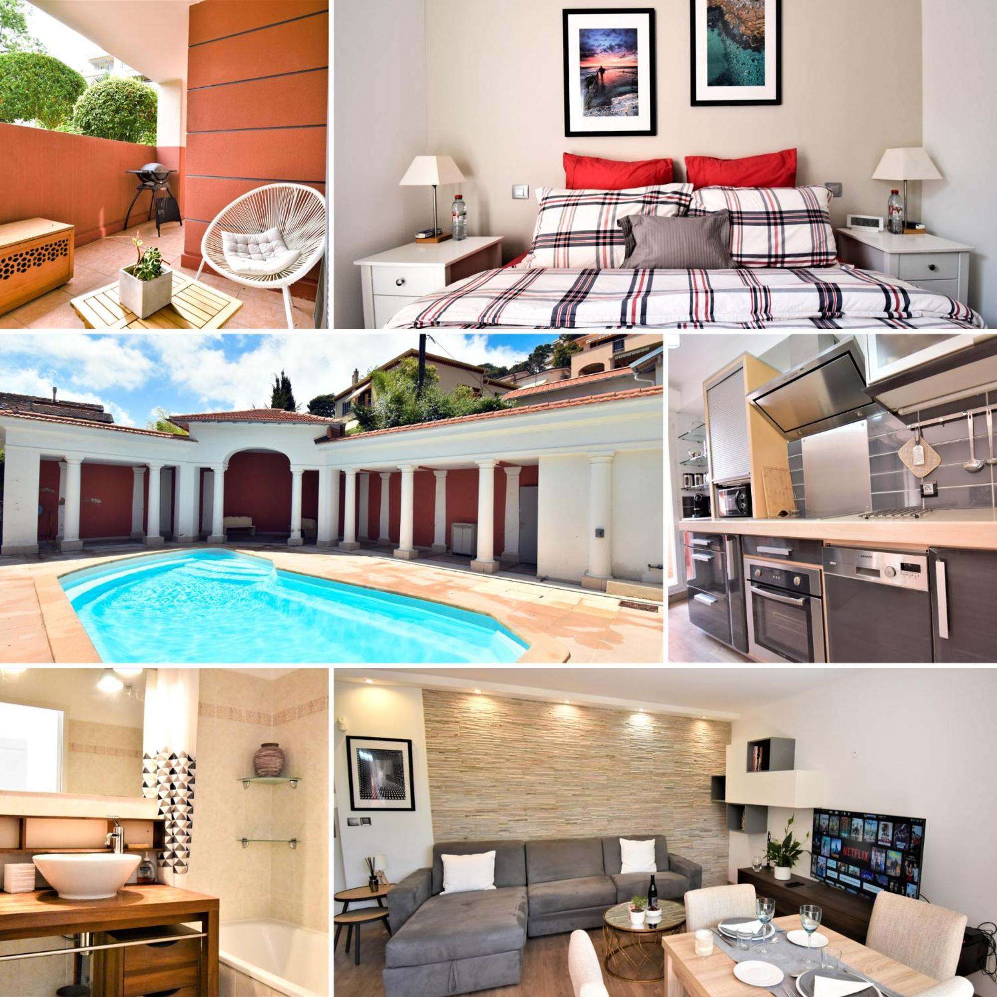Le Cap Soleil -Standing - Piscine Collective Et Parking Prive Apartment Roquebrune-Cap-Martin Ngoại thất bức ảnh
